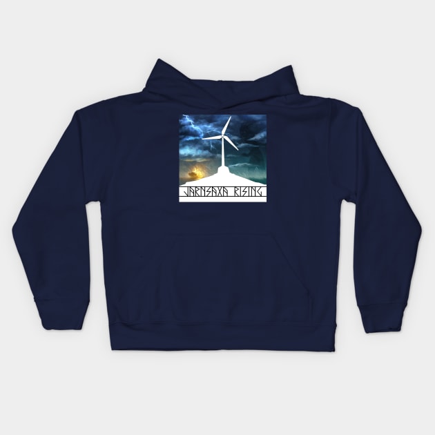 Jarnsaxa Rising Kids Hoodie by 6630 Productions